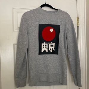 Men’s Tokyo Motif Graphic Crewneck
